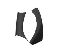 Poignée de porte intérieure gauche/droite, accoudoir, garniture en fibre de carbone, compatible avec BMW Série 3 E90 E91 325 330 318 2004-2012(Black Left)