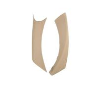 Poignée de porte intérieure gauche/droite, accoudoir, garniture en fibre de carbone, compatible avec BMW Série 3 E90 E91 325 330 318 2004-2012(Beige Left)