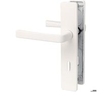 Poignée de porte intérieure - Kaza - Vachette - Blanc alba - Clé L - 195 mm