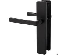 Poignée de porte intérieure - Kaza - Vachette - Noir basalt - Bec de cane - 195 mm