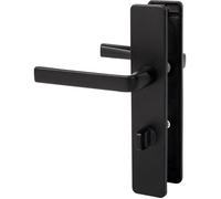 Poignée de porte intérieure - Kaza - Vachette - Noir basalt - Condamnation - 195 mm