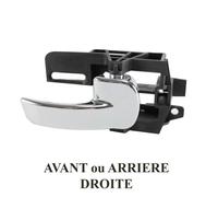 Poignée de Porte Intérieure pour Nissan Qashqai (07-13) Avant ou Arriere Droite (côté passager) 80670JD000