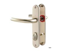 Poignées sur plaques condamnation - aluminium champagne - San Diego HOPPE