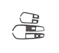 Poignée De Porte Intérieure Vitre Interrupteur Cadre Garniture Boutons Pour Alfa Pour Romeo Pour Stelvio 2017-2020 DYDGUTUFB(Black Dry Carbon)