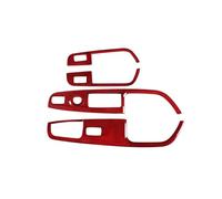 Poignée De Porte Intérieure Vitre Interrupteur Cadre Garniture Boutons Pour Alfa Pour Romeo Pour Stelvio 2017-2020 DYDGUTUFB(Red Dry Carbon)