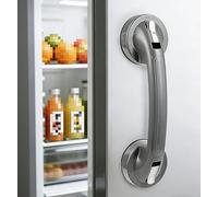 Poignée de porte miroir en verre, tiroir de réfrigérateur, poignée de porte miroir BaGlass, tiroir de réfrigérateur, bouton d'armoire de salle de bain, ventouse (argenté)