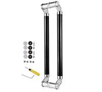 Poignée de porte moderne brossée pour porte intérieure/extérieure en acier inoxydable robuste pour cuisine/salle de bain, arrière