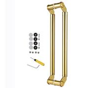 Poignée de porte moderne brossée pour porte intérieure/extérieure en acier inoxydable robuste pour cuisine/salle de bain, arrière