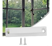 Poignée de porte moustiquaire avec accents en bois massif et base en alliage d'aluminium conçue pour portes battantes et armoires avec peinture résistante à la chaleur (doré)