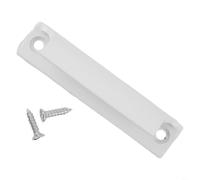 Poignée de porte moustiquaire moderne en aluminium pour armoire de cuisine, battant en bois massif et balcon coulissante, trou 76 mm, noir