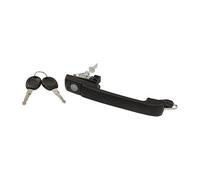 Poignée de porte noir mat texturé avant gauche ou droite avec barillet pour VW Golf 3 et Vento