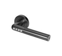 Poignée de porte ORNO avec verrouillage à code IP20 noir, ouverture par code PIN