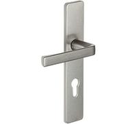 Poignée de porte palière Kaza Bezault - Argent - Clé I - Vachette