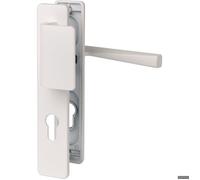 Poignée de porte palière - Kaza- Vachette - Blanc alba - Clé I - 195 mm
