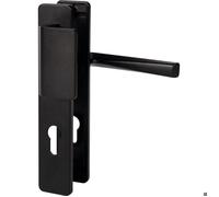 Poignée de porte palière - Kaza- Vachette - Noir basalt - Clé I - 195 mm