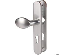 Poignée de porte palière - Verona - Hoppe Et Cie - Gris argent - Clé I - 195 mm