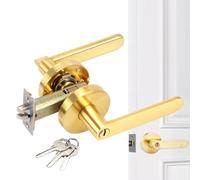 Poignée de porte - Poignée en d'aluminium doré | Quincaillerie d'armoire | Poignées de porte pour charges avec fonctionnement en douceur, couloirs, armoires, couloirs, passages, ris