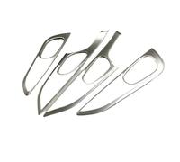 Poignée de porte pour Clanche de Portière Poignée Garniture de poignée de porte intérieure en ABS compatible avec Nissan Qashqai J11 2014-2018 2019 2020 - Moulures intérieures(Silver 10.1 inch)