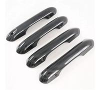 poignée de porte Pour Ford Pour Explorer 2020-2024 Protection Autocollante Moulure Poignée Porte Extérieure En ABS(Carbon Fiber Look)