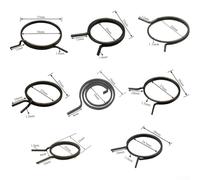 Poignée de porte pour ressort de torsion - Kit de rechange 5 pièces en acier inoxydable pour levier intérieur - Compatible avec les séries FMTB NH et FW (FMTB-MSNH-E)