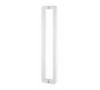 Poignée De Porte Rectangulaire, Poignée De Porte Battante Double Face, Installation Facile, Convient Aux Portes De Salle De Bain, Et Aux Portes Coulissantes(White,122.5cm/48.2in)