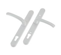Poignée De Porte Rétro Yale En PVCu Fini Poli PVD Blanc YALPPVCRHWH