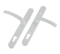 Poignée De Porte Rétro Yale En PVCu Fini Poli PVD Blanc YALPPVCRHWH
