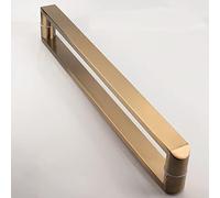 Poignée de porte robuste à pousser pour douche et cuisine - En acier inoxydable moderne - Design ergonomique durable - Prise en main facile - Idéale pour un usage domestique et commercial