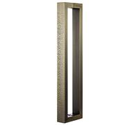 Poignée de porte rustique pour intérieur et extérieur, poignée de porte coulissante robuste, poignée rectangulaire en acier inoxydable, poignées de porte de grange (couleur : bronze, taille : 80 cm/3