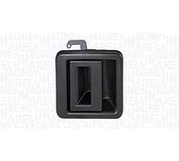 Poignée de porte sans cylindre de fermeture (1 pièce), plastique noir latéral dch.