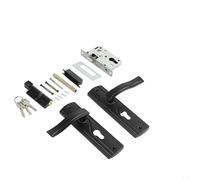 Poignée de porte silencieuse à roulement avec clés et grand bouton en acier au manganèse, convient pour les portes de chambre et de salon, résidentielles ou commerciales