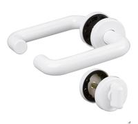 Poignée de porte sur rosace blanc - Condamnation - Paris - Hoppe et cie