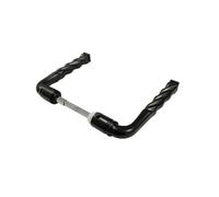 Poignée De Porte Torsade Noire Aluminium Carré de 6 / 7 mm + Fourreau adaptateur