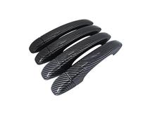 Poignée de Porte Voiture Extérieure Couvercle Poignée Porte Robuste Fiber Carbone Pour R&enault Pour Megane 4 IV MK4 2016 ~ 2022 Extérieur Voiture Poignée de porte latérale extérieure ( Color : No Sma