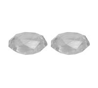 Poignée De Pouce En Acrylique Pour Contrôleur Sans Fil Dualsense, 2 Pièces, Capuchons De Bâton Analogiques Découpés En Diamant 3d Pour Ps5