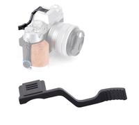 Poignée de pouce en métal pour Fujifilm Fuji X-T50 XT50, support de pouce en forme de griffe - Antidérapant, ergonomique en alliage d'aluminium (noir)