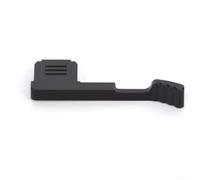 Poignée de pouce pour Fujifilm X-M5 Repose-main en métal avec texture antidérapante - Accessoire d'appareil photo en alliage pour un maintien sûr - Finition noire argentée 65 x 23 mm (noir)