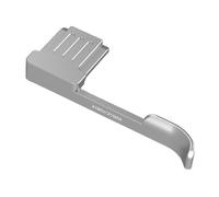 Poignée de pouce pour griffe d'appareil photo, poignée de support pour le pouce, 6,5 x 2,9 x 1,1 cm, poignée stable, alliage d'aluminium, coussinet en silicone, remplacement pour accessoires, noir et