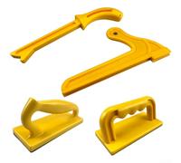 Poignée de poussée manuelle en bois pour scie à ruban de table, raboteuse, bloc d'alimentation ergonomique pour le travail du bois, bloc d'alimentation avec prise en main robuste, outil essentiel