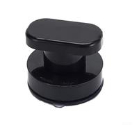 Poignée de préhension pour salle de bain et cuisine avec ventouse, adaptée pour les portes en verre, le carrelage, les miroirs, construction ABS solide, sûre et réutilisable (trompette noire)