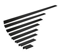 SOTECH Poignée de profil en aluminium SEARL 280 mm noir brossé anodisé Poignée de Tiroir de Cuisine de