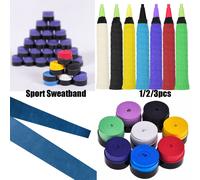 Poignée De Raquette De Tennis À Sec, 1/2/3 Pièces, Antidérapante, Enveloppante, Absorbe La Sueur, Robinets, Badminton, Vibration, Survêtement, Sport