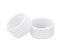 Poignée de Raquette de Tennis en Silicone, Absorption de la Sueur, Fixation Surgrip, Ensemble de 2 Pièces, élastique de qualité Supérieure, Antidérapant, Noir (White)