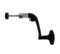 Poignée De Rechange En Métal Et Plastique Pour Moulinet De Pêche À Tambour Fixe, Taille M/L, Noir Et Argent