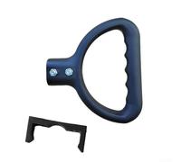 Poignée de rechange pliable compatible avec interface ovale pour chariot de camping et chariots de jardin (boucle carrée)