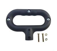 Poignée de rechange pour chariot de camping, chariot pliable, avec interface ronde et ovale, poignée de traction en plastique compatible avec chariots de jardin et de randonnée (interface circulaire)