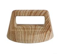 Poignée de rechange pour couvercle de casserole pour cuisine avec bouton en plastique bakélite résistant à la chaleur offrant une protection anti-brûlure et une prise en main sûre (grain de bois clair