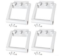 Poignée de rechange pour glacière, poignées en plastique blanc avec vis et charnières pour glacières Igloo 25-72 litres, kit de réparation de bac à glace extérieur