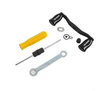 Poignée de rechange pour moulinet de pêche en métanium pour Bantam SLXDC Aldebaran 7 4 mm Ouverture avec kit complet d'outils Matériau en fibre de carbone (main gauche violet)