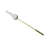 Poignée de rechange pour réservoir de toilette à montage avant avec levier réglable pour un ajustement sur mesure, fabriquée à partir de laiton et d'alliage de zinc pour une utilisation fiable (blanc)